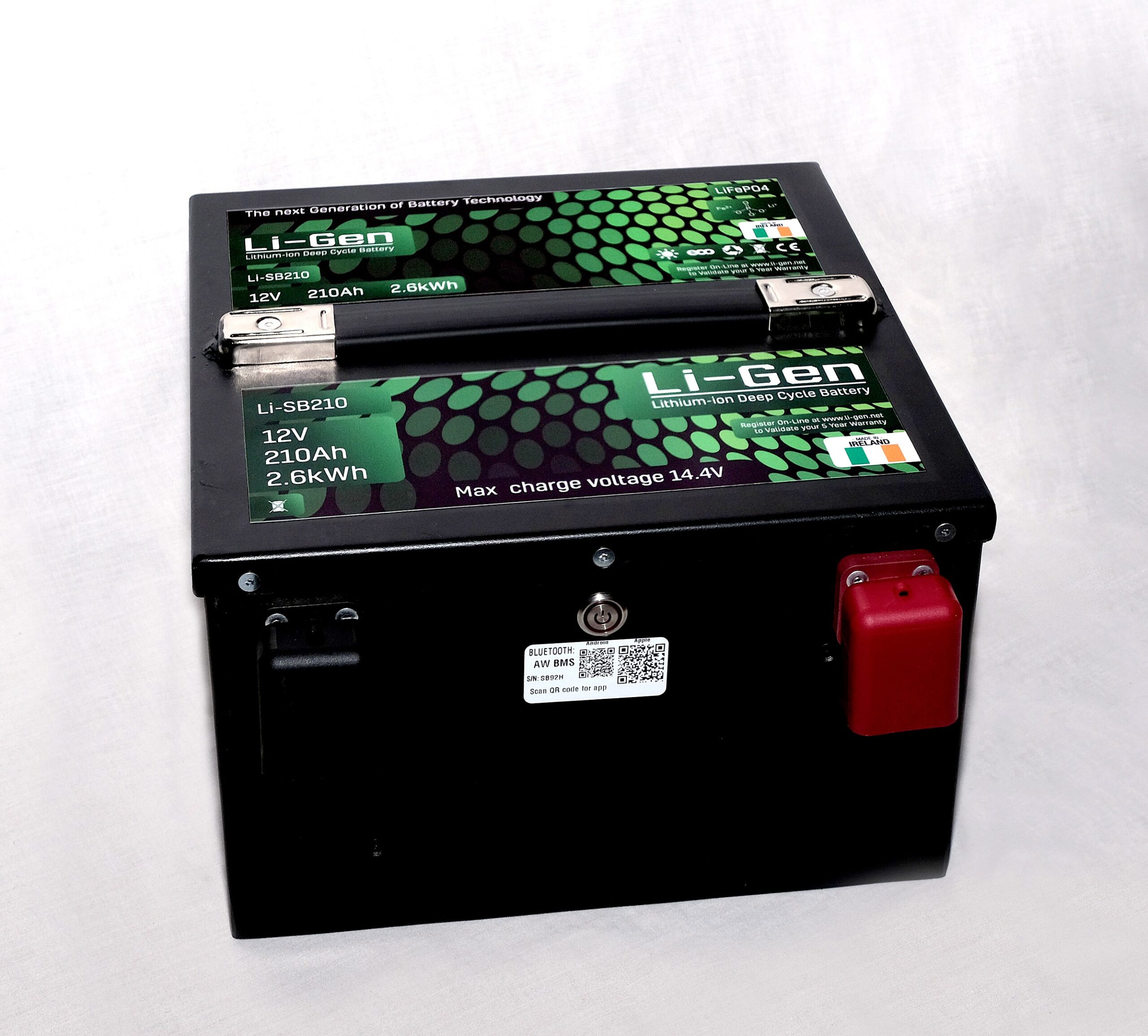 Li-SB210 12V 210AH  lithium-ion battery Seat Base Compact Series with bluetooth high power BMS